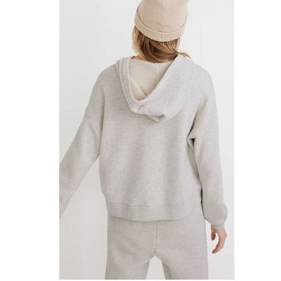 Madewell Womens Airyterry Hoodie Sweatshirt in Gray Size: S - Picture 2 of 7